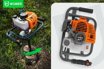 WIERTNICA ŚWIDER SPALINOWY DO GLEBY ZIEMI OTWORÓW 6,7KM + PRZEDŁUŻKA 50CM