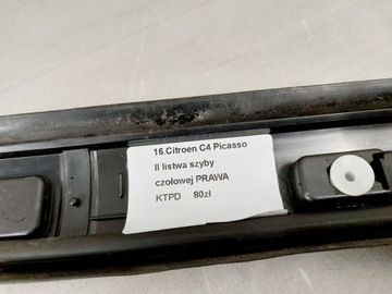 C4 PICASSO 2 II НАКЛАДКА ПЕРЕДНЕГО ОКНА, ПРАВАЯ KTPD