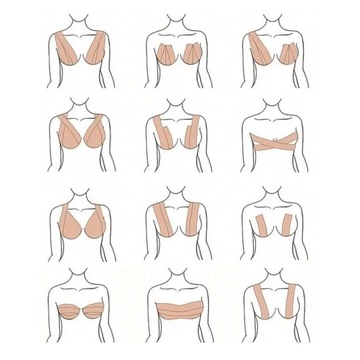 ОРИГИНАЛЬНЫЙ ПУШ АП ГРУДНЫЙ ТЕЙП ЛИФТИНГ И МОДЕЛИРУЮЩИЙ ТЕЙПИРОВАНИЕ 5М