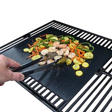 2 коврика TEFLON для гриля и запекания, подставка для гриля BBQ PREMIUM