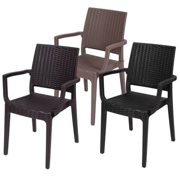 стол из техноротанга GARDEN FURNITURE URANO с 6 стульями