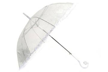 Parasolka DUŻA PARASOL AUTOMAT kolory KORONKA ślub