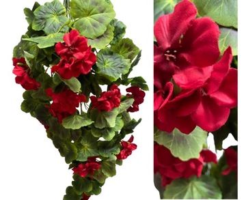 Цветочная гирлянда Герань Искусственные висячие цветы Плющ Сурфиния