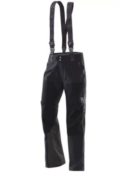 HAGLOFS Couloir Q spodnie turystyczne Gore Tex Softshell szelki roz S