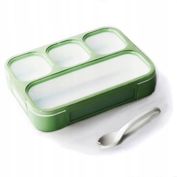Pojemnik na jedzenie z 4 przegrodami Śniadaniówka Szczelny Lunch box 1000ml