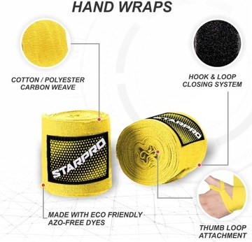 Starpro Oryginalne Bandaże Bokserskie 4.5 m