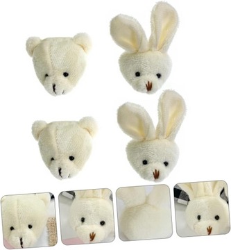 4 шт., брошь в виде кролика, плюшевые украшения для детей, девочек