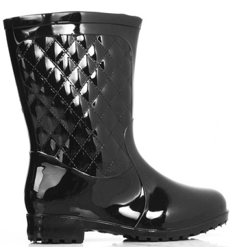 KALOSZE BOTKI CZARNE PIKOWANE 40