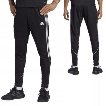 Adidas spodnie poliestrowe piłkarskie czarne męskie mtiro23 L HS7232 R. LT