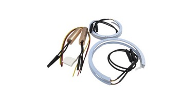 2в1 ДВОЙНЫЕ ЦВЕТА ХЛОПКОВЫЕ светодиодные кольца BMW E83 X3 E87 E60 E61 E90 E91 TOP