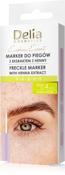 DELIA NOWOŚĆ! Trwały marker do naturalnych piegów z ekstraktem z henny, 4ml