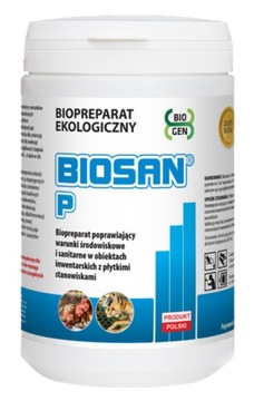 BIOSAN P 1KG UPŁYNNIA GNOJÓWKĘ USUWA ODORY SIARKOWODÓR ZMNIEJSZA WILGOTNOŚĆ
