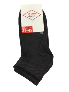 Lee Cooper Skarpety Stopki 3-pak 3szt rozmiar 39/42 Czarne