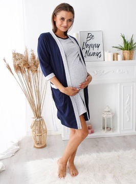 ХЛОПКОВЫЙ ХАЛАТ ДЛЯ беременностей БОЛЬНИЧНЫЙ ХАЛАТ XXL