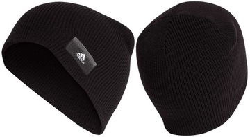 CZAPKA ADIDAS ESENTIAL ZIMOWA TRENINGOWA NA CODZIEŃ CIEPŁA MODNA CZARNA M/L