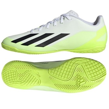 Białe Syntetyk Buty Sport Halowe Adidas r.46 2/3