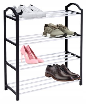 STOJAK NA BUTY OBUWIE PÓŁKA SZAFKA REGAŁ ORGANIZER DO PRZEDPOKOJU 4 POZIOMY