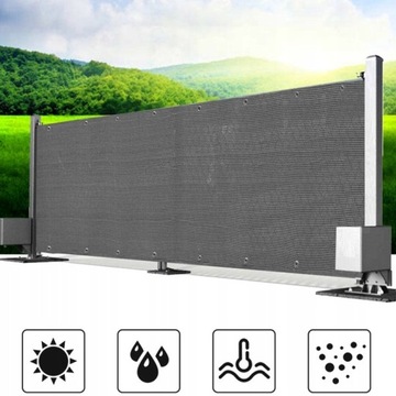 БАЛКОННОЕ ПОКРЫТИЕ 500x80 ДЛЯ БАЛКОНА-ТЕРРАСЫ, PE MAT, серый