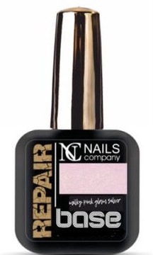Repair Base Milky Pink Glam Silver Nails Company baza hybrydowa 6ml