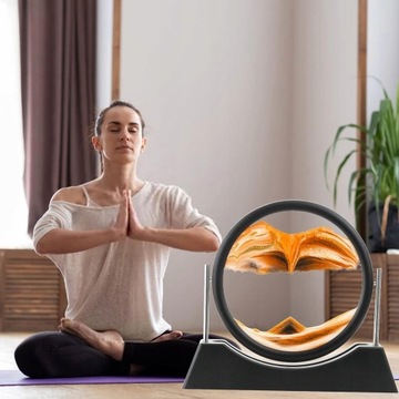 ВРАЩАЮЩИЕСЯ ДИНАМИЧЕСКИЕ ПЕСОЧНЫЕ ЧАСЫ 3D ПЕСКА 7 ДЮЙМОВ