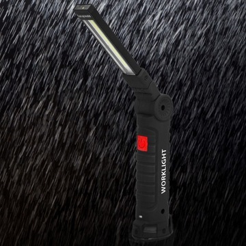 Аккумуляторный светодиодный фонарик для мастерской с магнитом COB, рабочий USB 5в1