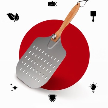 ШТОР ДЛЯ ПИЦЦЫ, СКЛАДНОЙ, ПЕРФОРИРОВАННЫЙ, НЕРЖАВЕЮЩАЯ НЕРЖАВЕЮЩАЯ INOX, ПРОФЕССИОНАЛЬНАЯ