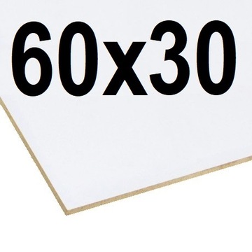 HDF 3mm 600x300 BIAŁA 1STR. LASER CNC DECOUPAGE