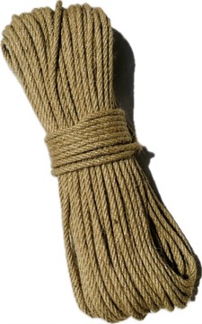 Джутовая веревка 6мм, 100м |скребок, парусный| Крепкий, БЕЗ ЗАПАХА, Без запаха!