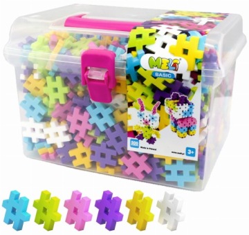 MELI BRICKS Базовая розовая дорожная коробочка 500 эл. + БЕСПЛАТНО