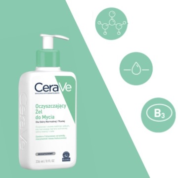 CeraVe Cleansing Set Гель для стирки 236 мл, увлажняющий бальзам 340 г