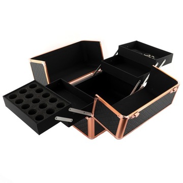 Косметичка СТЕГАНАЯ РОЗОВОЕ ЗОЛОТО для светильника