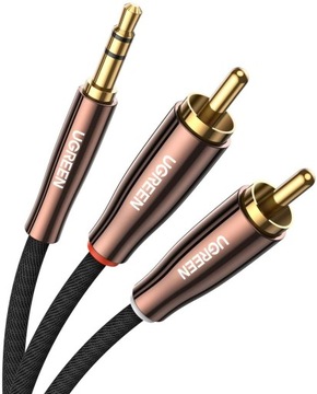 UGREEN Kabel 2x RCA - mini jack 3.5mm 2m OPLOT