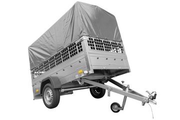 Przyczepa samochodowa 230x125 Garden Trailer 230 KIPP z burtami i stelażem