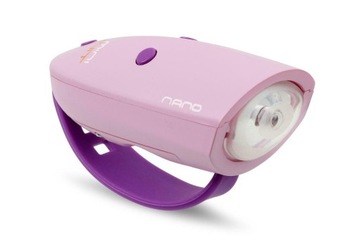 Nano HORNIT lampka klakson do roweru Pink /Purple