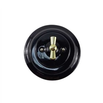 ANTICA GOLD ретро ЧЕРНЫЙ одинарный переключатель в стиле лофт