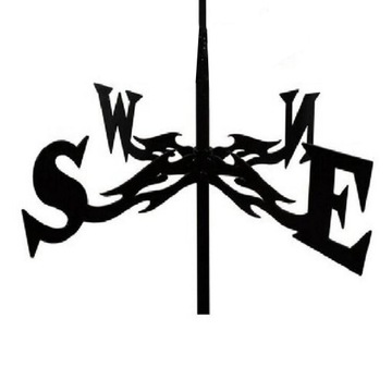 Чугунный флюгер для установки на крышу, указатель направления ветра, петух