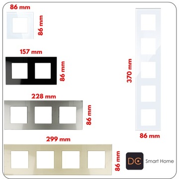 ZAŚLEPKA GNIAZDO DO RAMEK DC SMART HOME MODUŁ ZAŚLEPKI BIAŁA