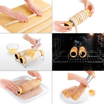 ЖЕСТЯНКА ДЛЯ ТОРТА TESCOMA TRDELNIK KURTOSZE KOŁACZ RURKA