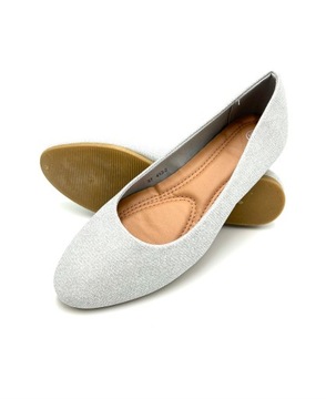 СЕРЕБРЯНЫЕ БАЛЕТКИ SHINY, SHINY, SHINTER 39