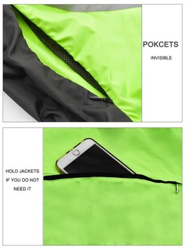 WOSAWE Велосипедная дождевик с высокой видимостью Многофункциональный трикотаж для шоссе MTB