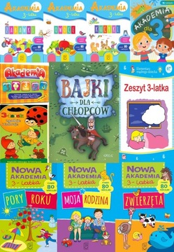 Nowy Zestaw książeczek dla 3-latka