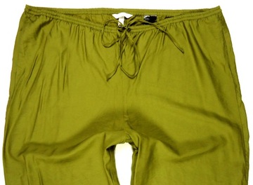 H&M spodnie damskie materiał szerokie nogawki letnie swobodne new 48