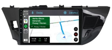 Toyota Corolla Auris 2012-2016 – Nejnovější Navigační Rádio Pro Android Carplay
