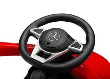 MERCEDES RIDE-OVER PUSH CAR AMG АВТО РЕЗИНОВЫЕ КОЛЕСА КОЖАНЫЕ СИДЕНИЯ