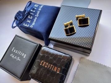 Позолоченные запонки EXC Truck TIR для водителей-логистиков