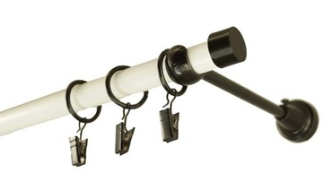 Karnisz metalowy UNO fi 19 pojedynczy 150 cm