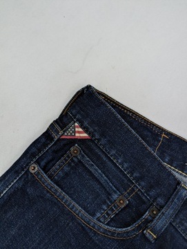 Ralph Lauren granatowe spodnie jeansy 32/32 M logo