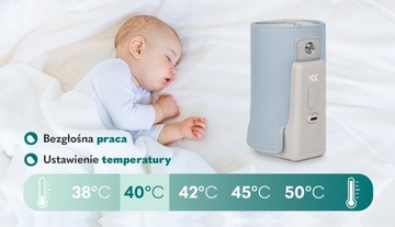 ПОРТАТИВНЫЙ НАГРЕВАТЕЛЬ ДЛЯ БУТЫЛОК LIONELO THERMUP GO PLUS BLUE SKY