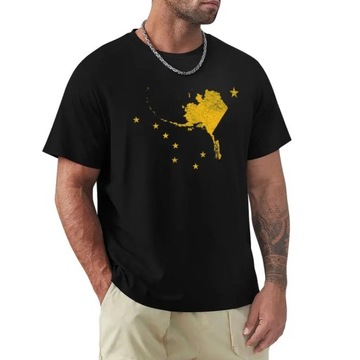 ALASKA FLAG BIG DIPPER URSA MAJOR NORTH STAR MAP T-Shirt Koszulka