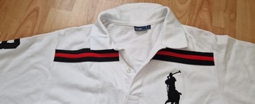 Biała koszulka Polo by Ralph Lauren L paski